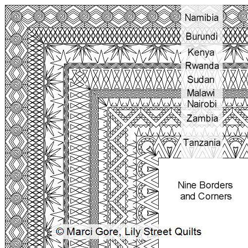 Africa Border and Corner Set