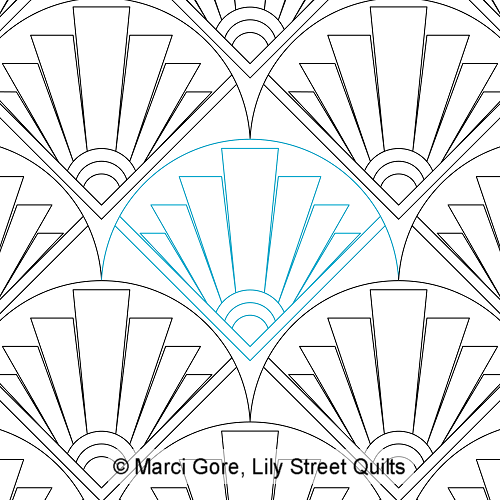 Art Deco Clamshell