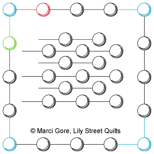Beads on a String Border and Corner