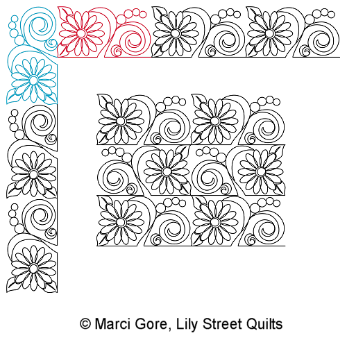 Daisy Os Border and Corner