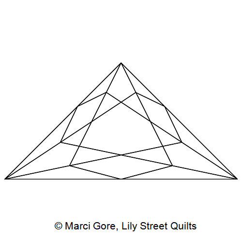 Faceted 90 Degree Triangle