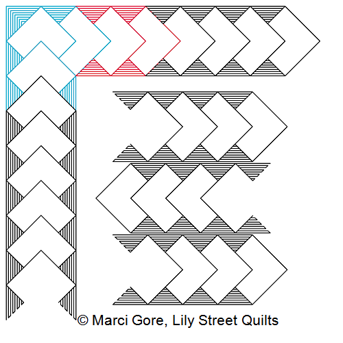 Filled Card Stock Border and Corner