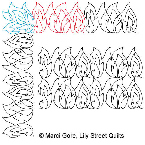Flames Border and Corner