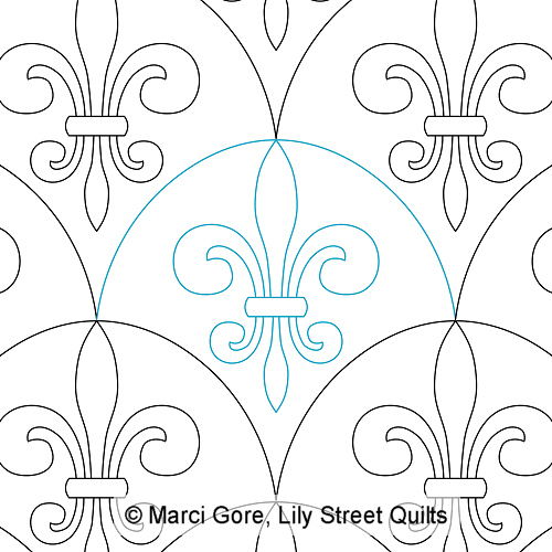 Fleur de Lis Clamshell