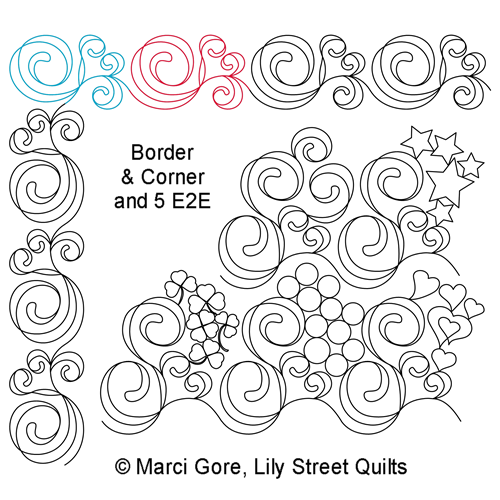 Ribbons and Swirls Set