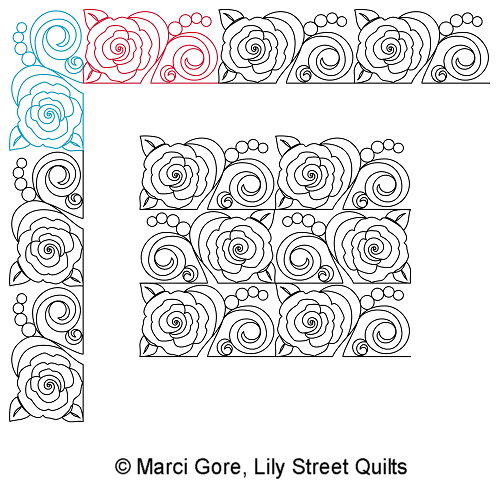 Rosey Os Border and Corner