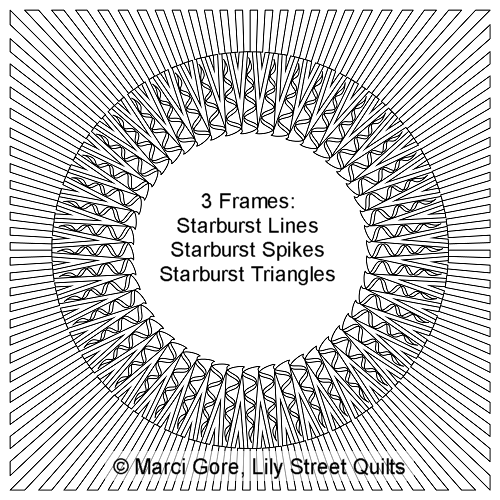 Starburst Frame Set with Sea Swirls Wreath