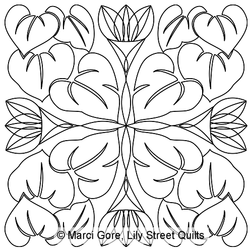 Sunflower Leaf Block