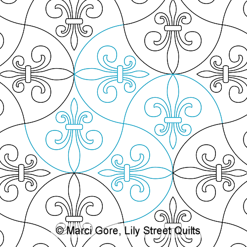 Twisted Fleur de Lis Clamshell E2E