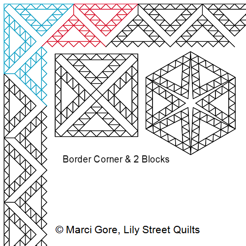 Zambia Border, Corner and Block