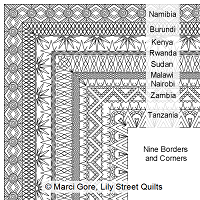 Africa Border Corner Set 