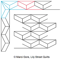 Chevron Block Border and Corner