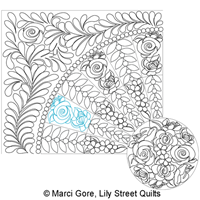 Feathers and Flowers Flower Wedge Large