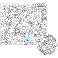 Feathers and Flowers Pearl Wedge Small