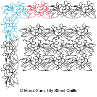 Plumeria Border and Corner