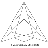 Faceted 60 Degree Triangle
